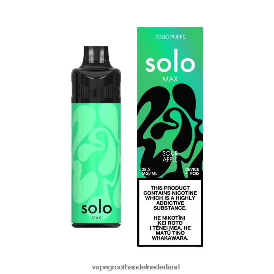 Wegwerpbaar Vape J4X8F470 - Solo MAX pod-kit zure appel