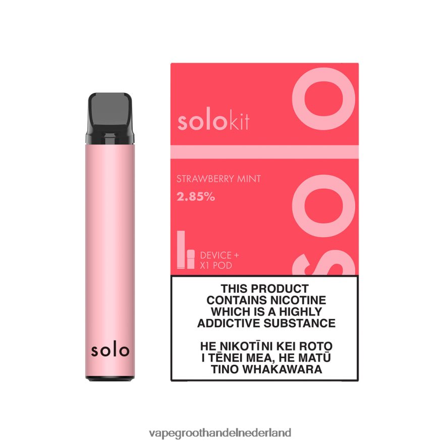 Vape Groothandel Nederland J4X8F441 - Solo pod-kit aardbei munt