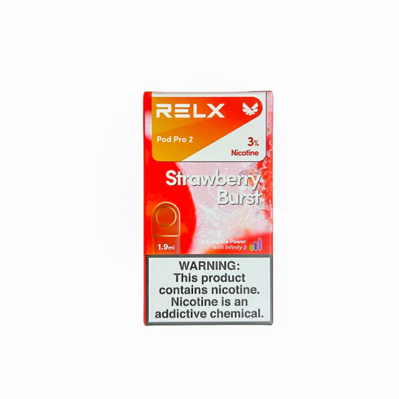 2NRV243 aardbei barstte - pod systeem Vape RELX Pod Pro 2