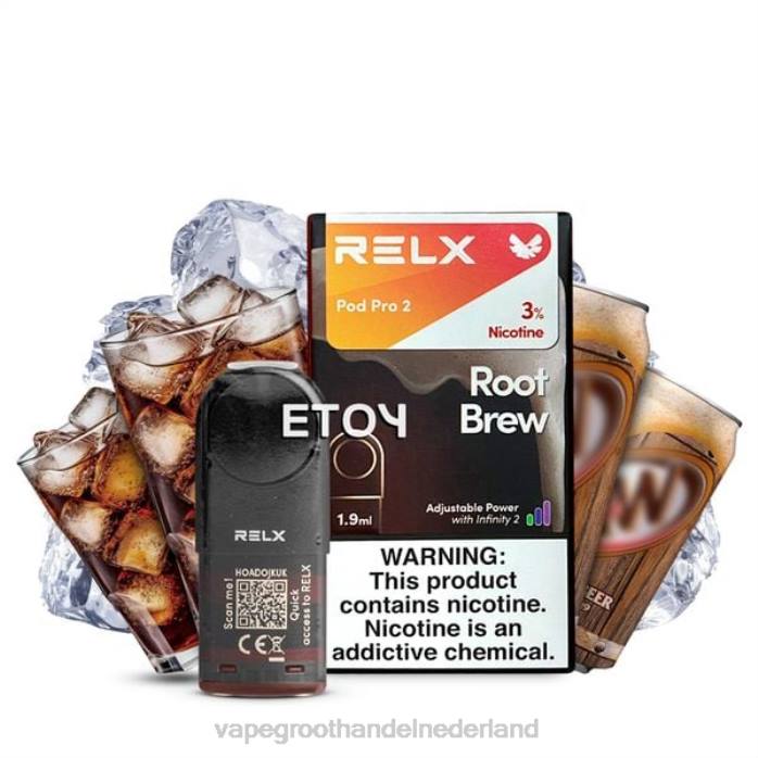 2NRV256 wortel brouwsel - wegwerp Vape Groningen RELX Pod Pro 2