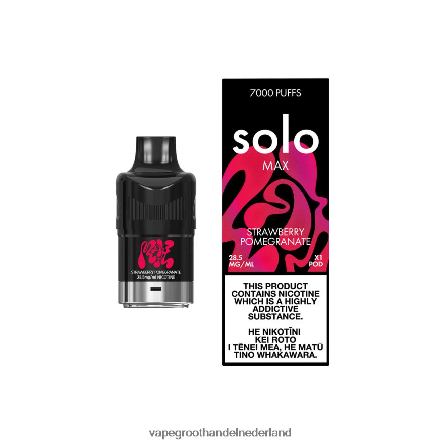 Vape Bestseller J4X8F484 - Solo MAX peul aardbei granaatappel