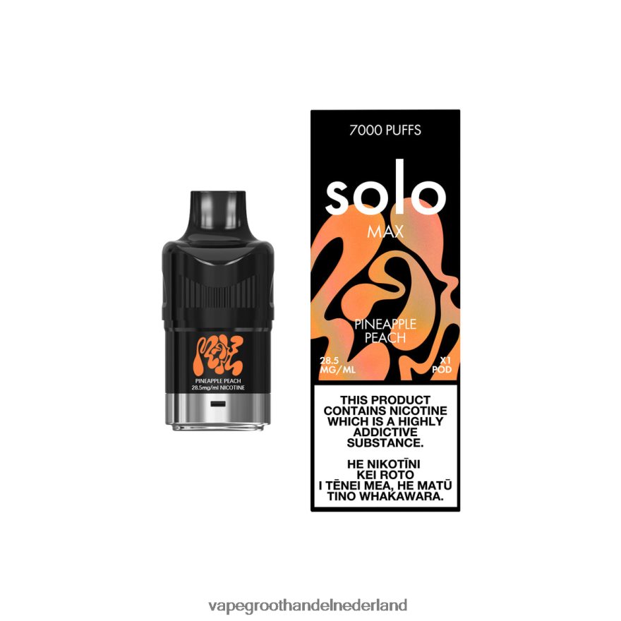 Vape Groothandel Inkoop J4X8F485 - Solo MAX peul ananas perzik