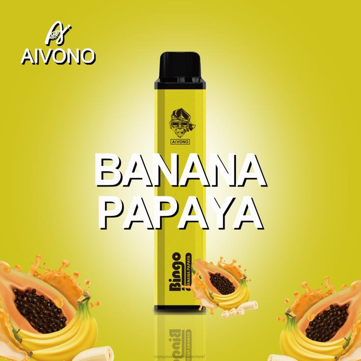 Aivono AIM BINGO 4000 banaan papaja - TZFB4137 Vape Groothandel Nederland
