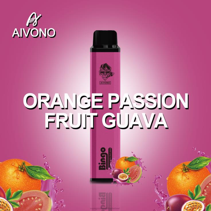 Aivono AIM BINGO 4000 sinaasappel-passievrucht-guave - TZFB4132 Vape Bestseller