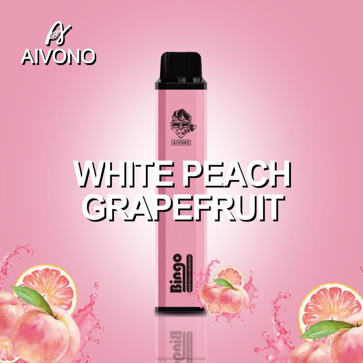 Aivono AIM BINGO 4000 witte perzik-grapefruit - TZFB4134 Wegwerpbaar Vape