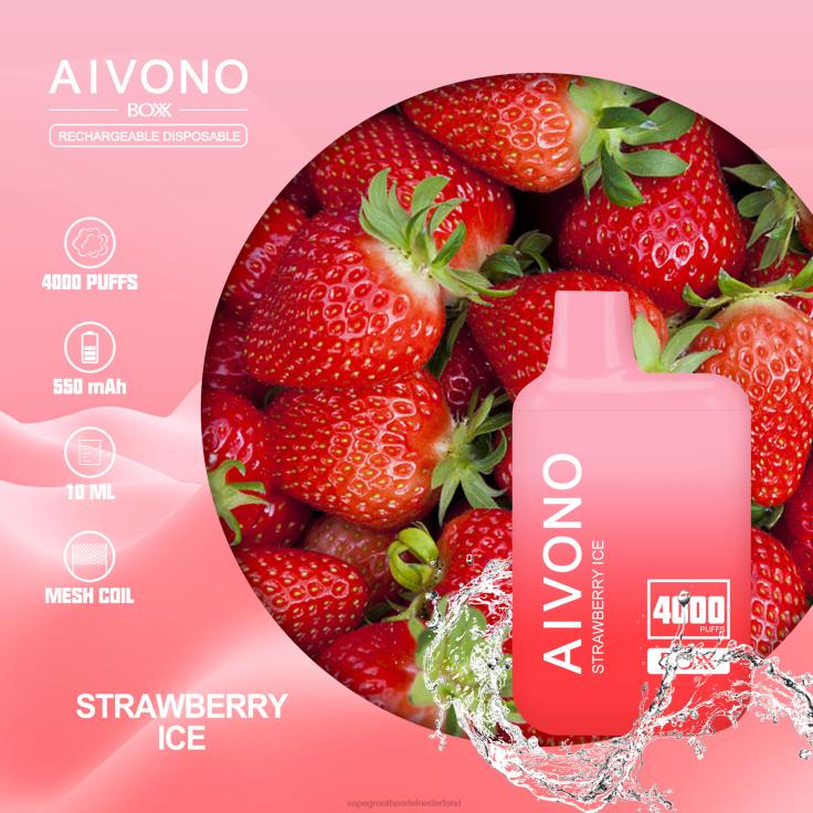 Aivono AIM BOXX 4000 aardbeien ijs - TZFB4226 Vape Groothandel Amersfoort