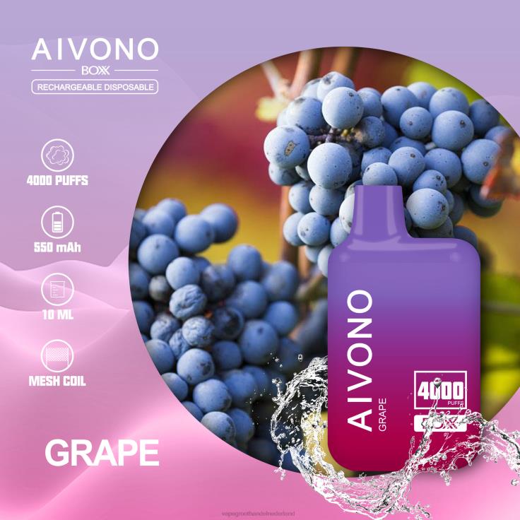 Aivono AIM BOXX 4000 druif - TZFB4213 Vape Groothandel Inkoop