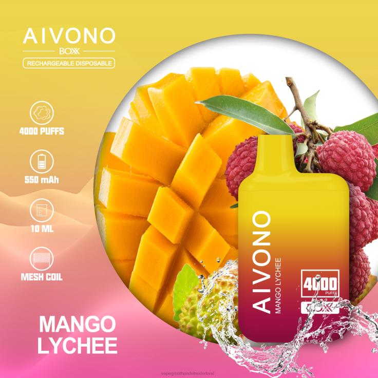 Aivono AIM BOXX 4000 mango-lychee - TZFB4216 Vape Amsterdam