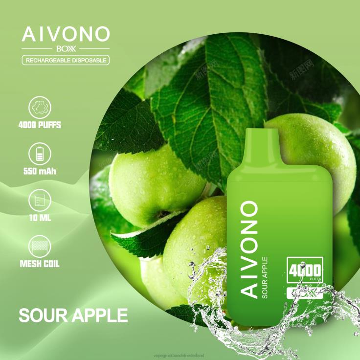Aivono AIM BOXX 4000 zure appel - TZFB4220 Vape Bestseller