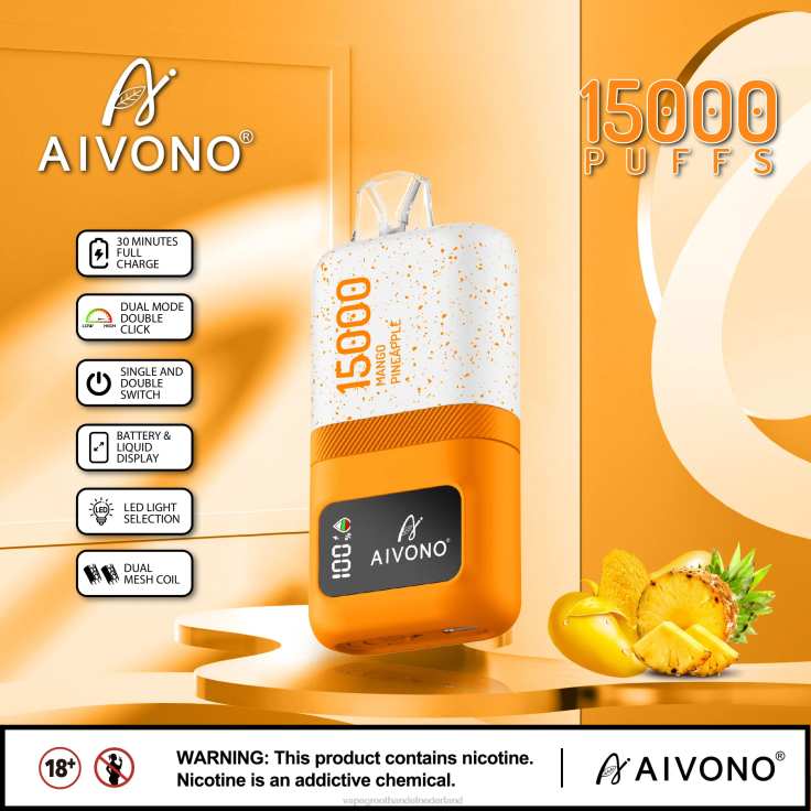 Aivono AIM magic 15000 mango-ananas - TZFB469 Vape Groothandel Inkoop