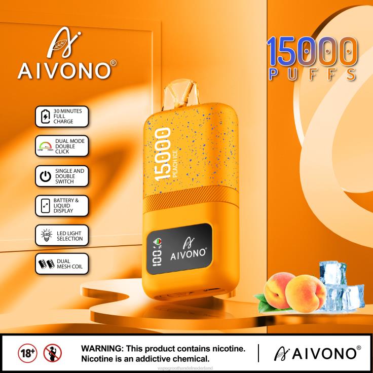 Aivono AIM magic 15000 perzik ijs - TZFB459 Groothandel Vape Wegwerp