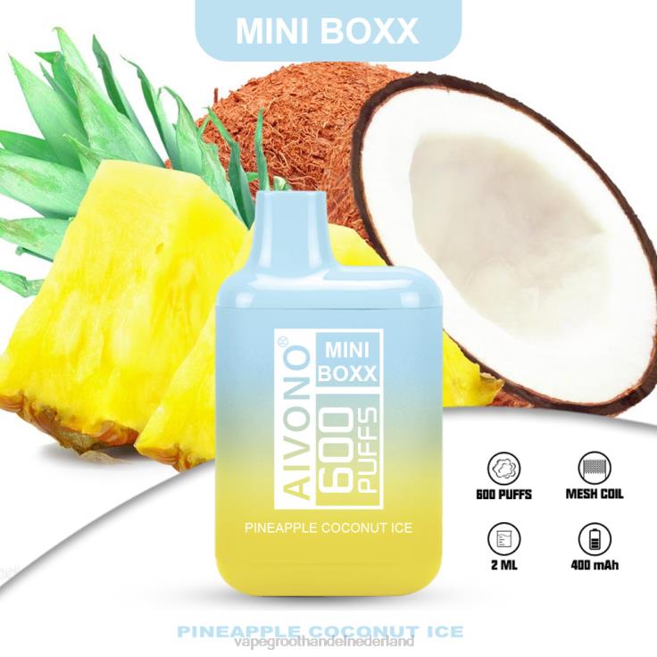 Aivono AIM MINI BOXX 600 ananas-kokosijs - TZFB4238 Wegwerpbaar Vape