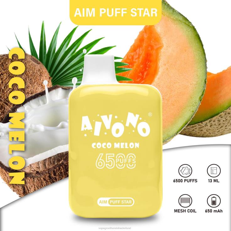 Aivono AIM PUFF STAR 6500 cocomelon - TZFB4297 Vape Groothandel Nederland