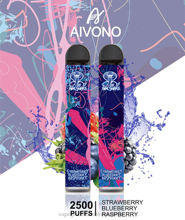 Aivono AIM SNAKE 2500 aardbei bosbes framboos - TZFB4318 Wegwerpbaar Vape