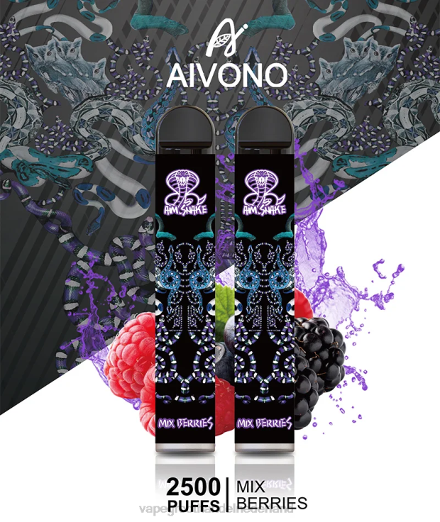 Aivono AIM SNAKE 2500 bessen mengen - TZFB4312 Vape Amsterdam
