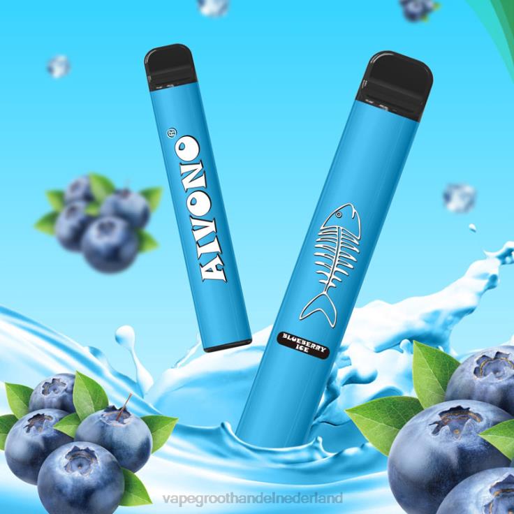 Aivono AIM FISHBONE 600 bosbessen ijs - TZFB4279 Vape Nederland