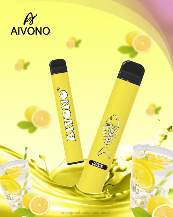 Aivono AIM FISHBONE 600 citroen ploeg - TZFB4287 Vape Nederland