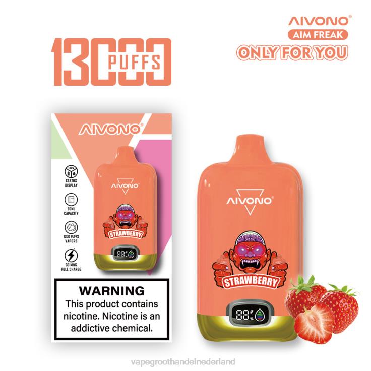 Aivono AIM FREAK 13000 aardbei - TZFB4243 Groothandel Vape Wegwerp
