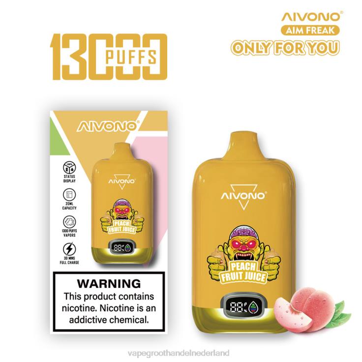 Aivono AIM FREAK 13000 perzik vruchtensap - TZFB4245 Vape Groothandel Inkoop