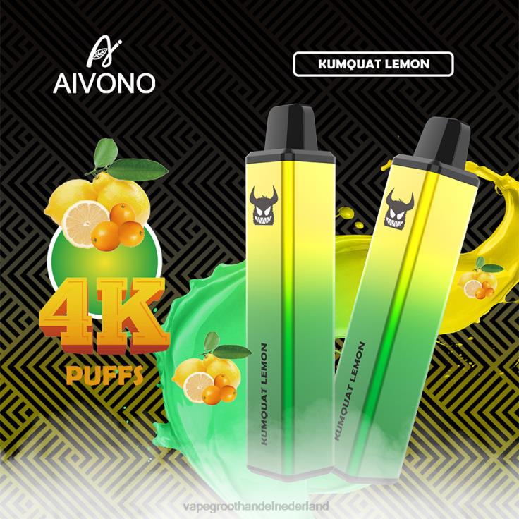 Aivono AIM FREAK 4000 kumquat citroen - TZFB4256 Vape Amsterdam