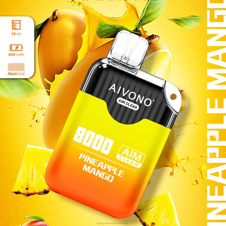 Aivono AIM CLEAR 8000 ananas-mango - TZFB4209 Vape Groothandel Nederland