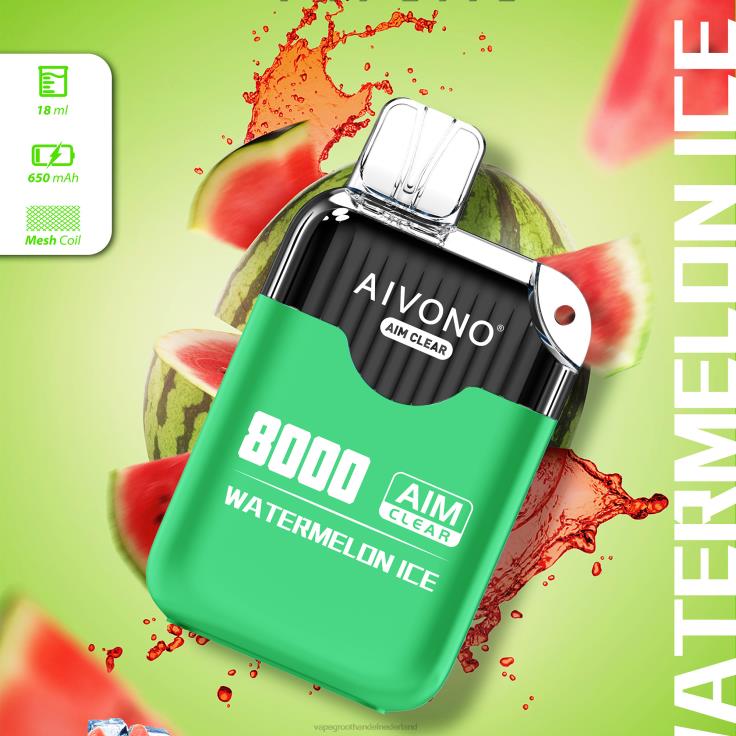 Aivono AIM CLEAR 8000 watermeloen ijs - TZFB4204 Vape Bestseller