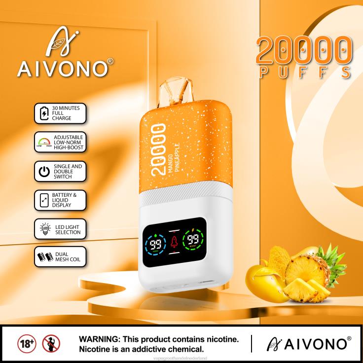 Aivono AIM magic 20000 mango-ananas - TZFB477 Vape Groothandel Inkoop