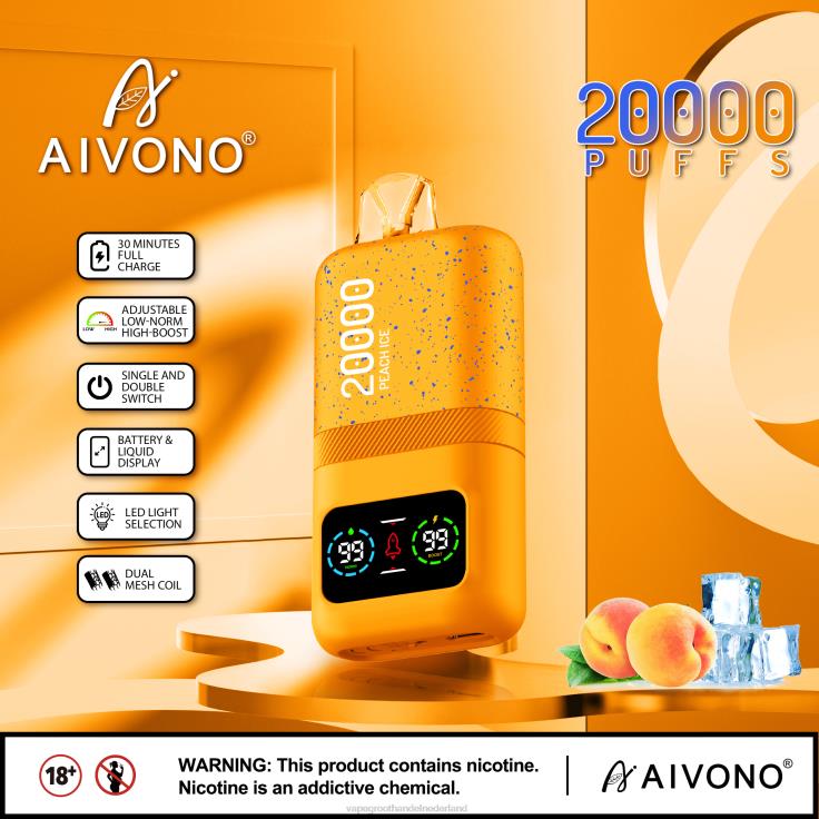 Aivono AIM magic 20000 perzik ijs - TZFB485 Vape Groothandel Inkoop