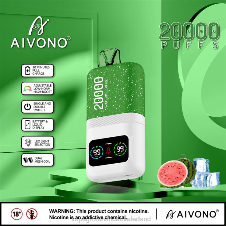 Aivono AIM magic 20000 watermeloen ijs - TZFB475 Groothandel Vape Wegwerp