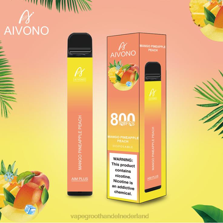 Aivono AIM PLUS 800 mango ananas perzik - TZFB4186 Vape Groothandel Amersfoort