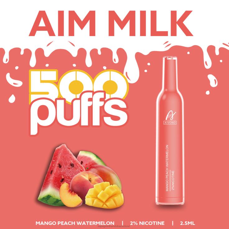 Aivono AIM MILK 500 mango perzik watermeloen - TZFB4268 Vape Bestseller