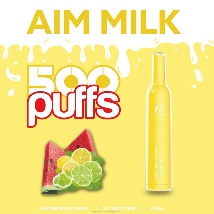 Aivono AIM MILK 500 watermeloen citroen - TZFB4270 Wegwerpbaar Vape