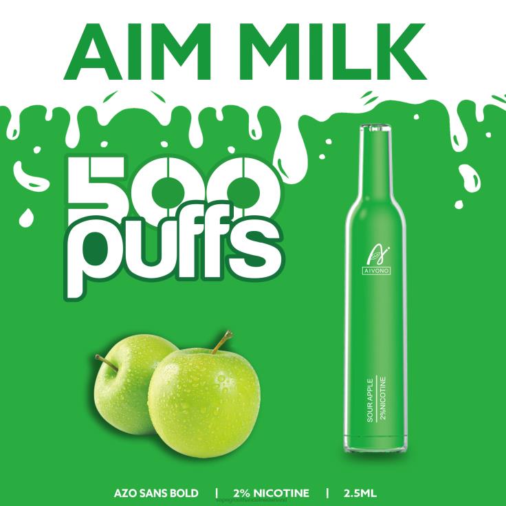 Aivono AIM MILK 500 zure appel - TZFB4267 Groothandel Vape Wegwerp