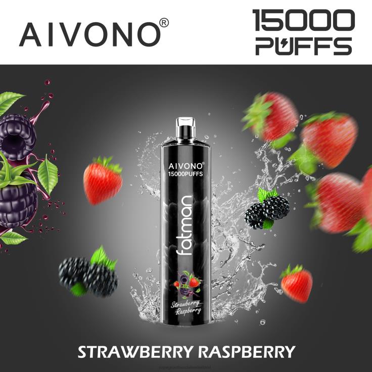 Aivono FATMAN 15000 aardbei framboos - TZFB415 Vape Nederland