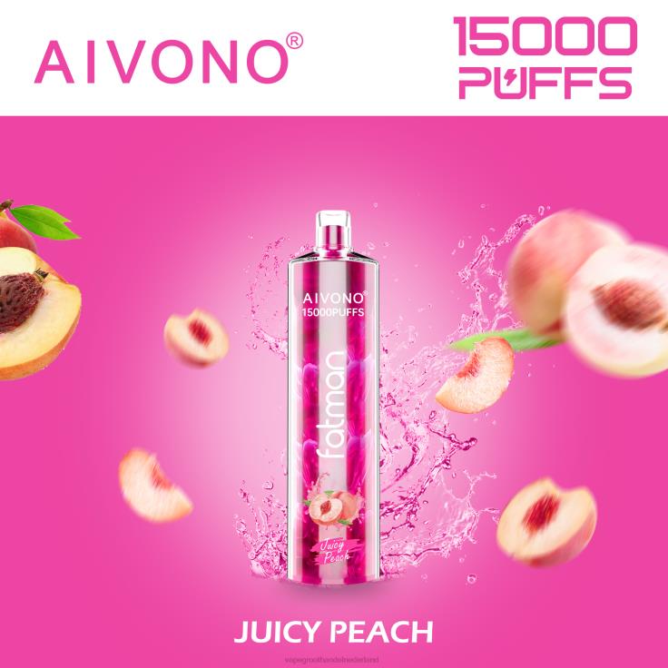 Aivono FATMAN 15000 sappige perzik - TZFB417 Vape Groothandel Nederland