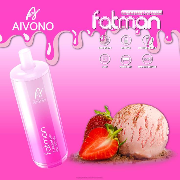 Aivono FATMAN 6800 aardbeienijs - TZFB421 Vape Groothandel Inkoop