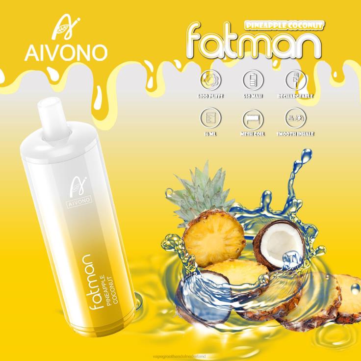 Aivono FATMAN 6800 ananas kokosnoot - TZFB429 Vape Groothandel Inkoop