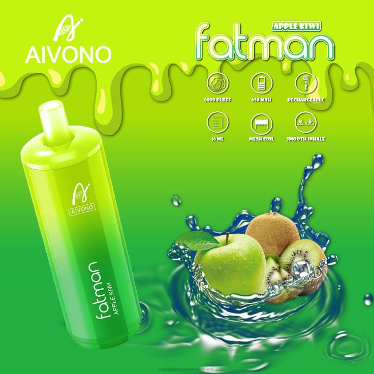 Aivono FATMAN 6800 appel-kiwi - TZFB431 Vape Nederland
