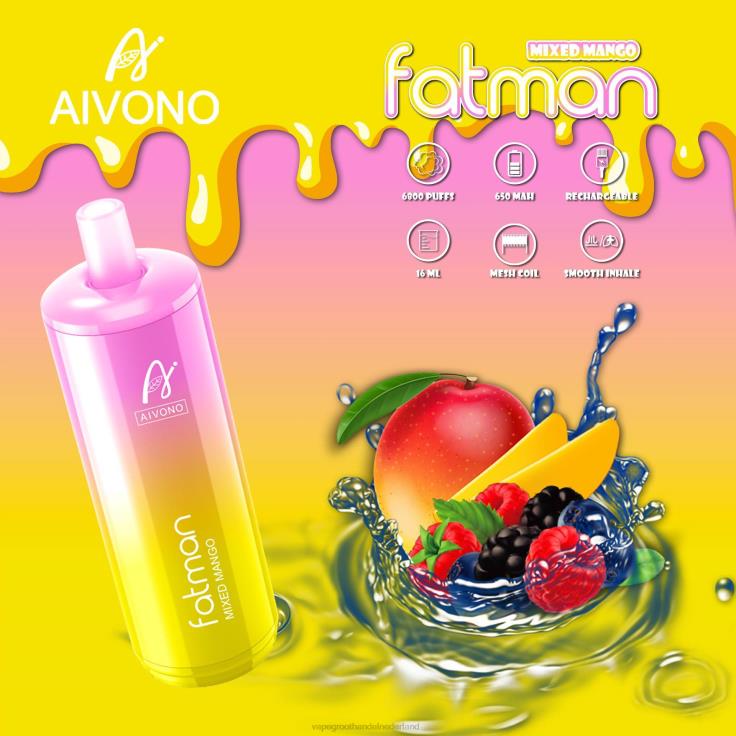 Aivono FATMAN 6800 gemengde mango - TZFB426 Vape Groothandel Amersfoort