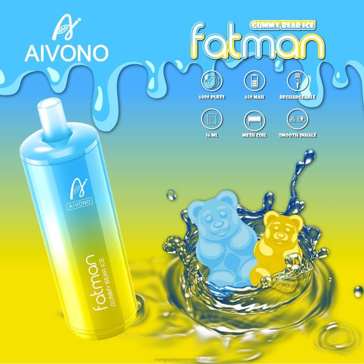 Aivono FATMAN 6800 gummibeer ijs - TZFB432 Vape Amsterdam