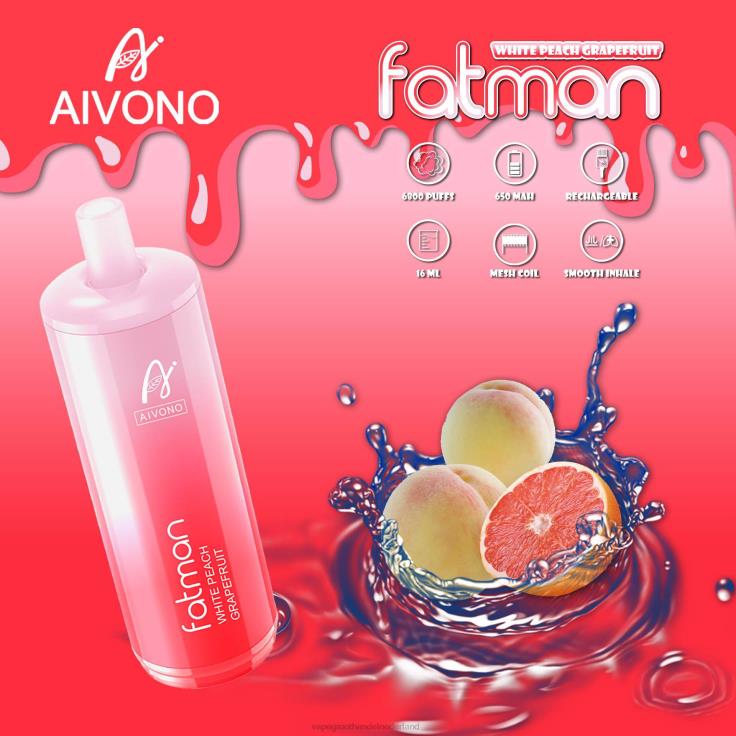 Aivono FATMAN 6800 pompelmoes - TZFB425 Vape Groothandel Nederland