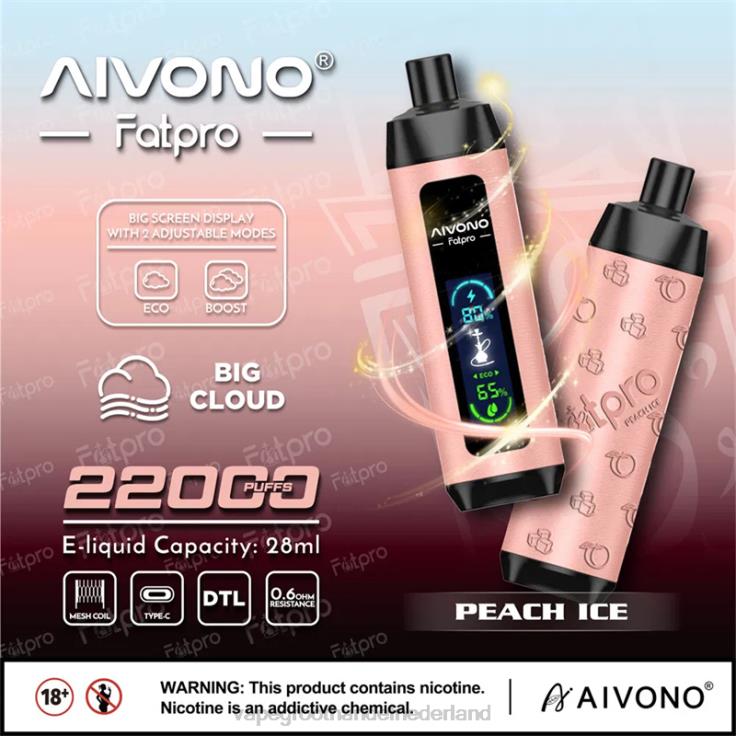Aivono Fatpro 22000 perzik ijs - TZFB45 Vape Groothandel Inkoop