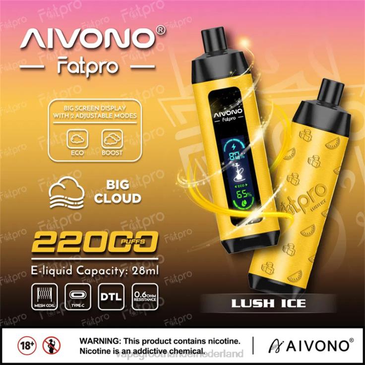 Aivono Fatpro 22000 weelderig ijs - TZFB43 Groothandel Vape Wegwerp