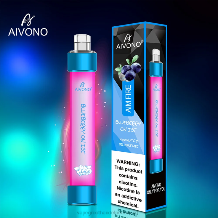 Aivono AIM FIRE 1000 bosbessen op ijs - TZFB4326 Wegwerpbaar Vape