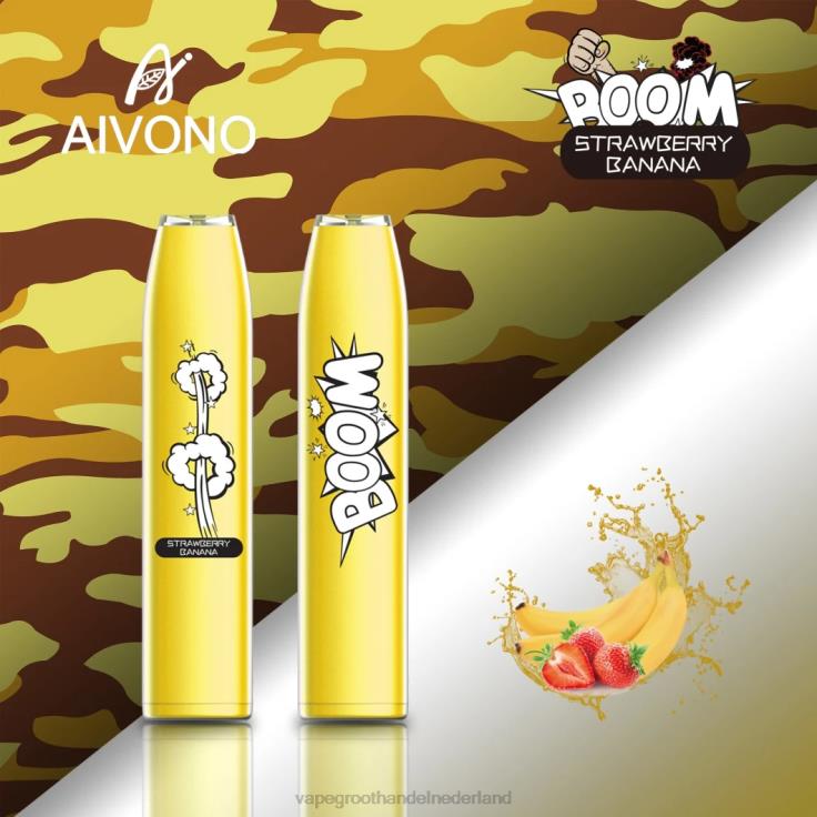 Aivono AIM BOOM 600 aardbei banaan - TZFB4363 Groothandel Vape Wegwerp