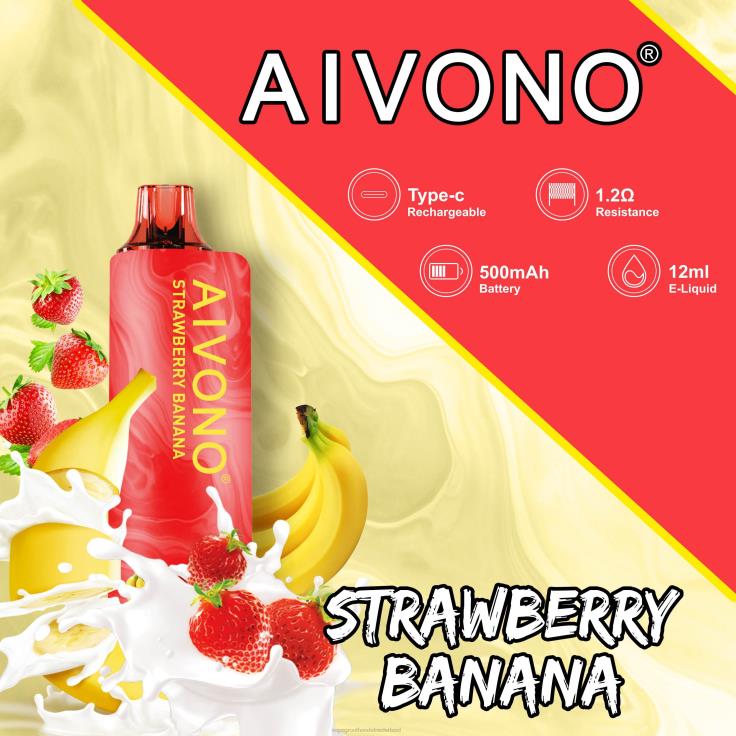 Aivono AIM GUN 7000 aardbei banaan - TZFB4107 Groothandel Vape Wegwerp