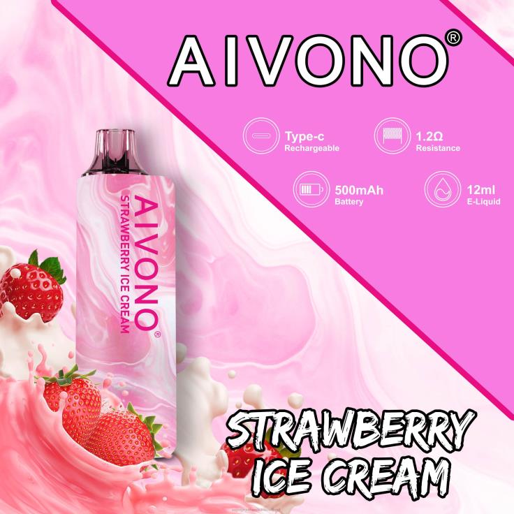 Aivono AIM GUN 7000 aardbeienijs - TZFB4105 Vape Groothandel Nederland