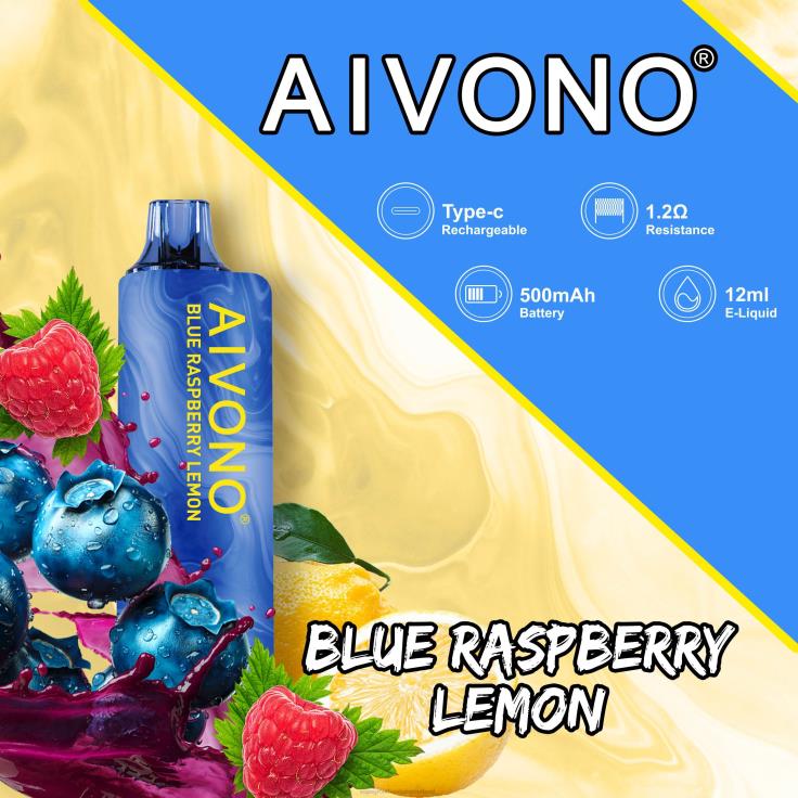 Aivono AIM GUN 7000 bosbes framboos citroen - TZFB4109 Vape Groothandel Inkoop