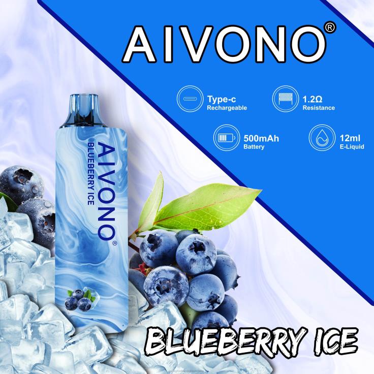 Aivono AIM GUN 7000 bosbessen ijs - TZFB4104 Vape Amsterdam