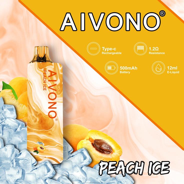 Aivono AIM GUN 7000 perzik ijs - TZFB4103 Vape Nederland